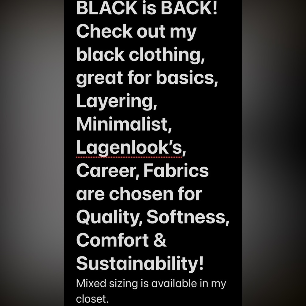 Black Clothing is back in full swing autumn & winter season! Stop by @STYLEPASS!